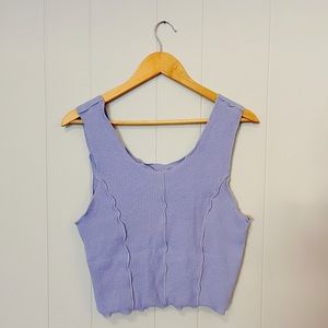 “New In” tank, purple, size large